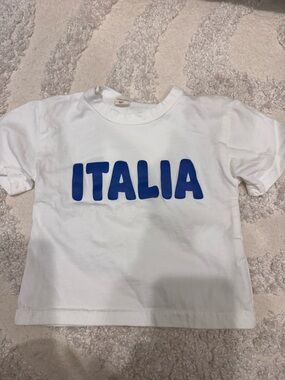 Kids Italia Graphic Tee in White
